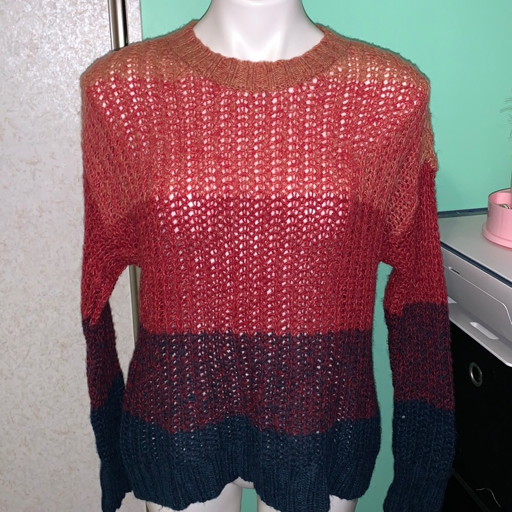 fall colored knit american eagle sweater
